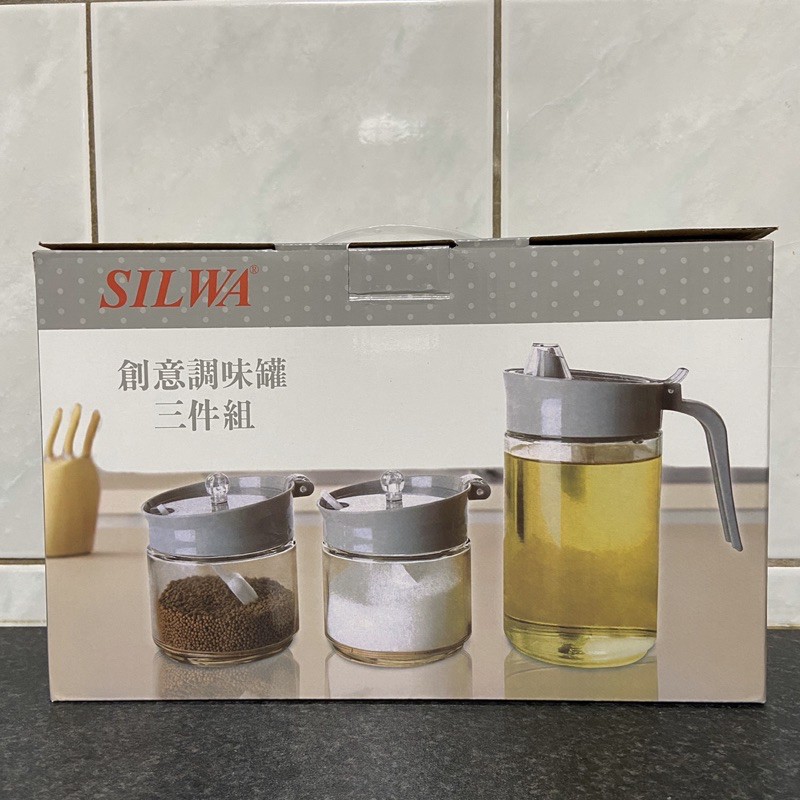 silwa 西華 創意調味罐 三入組 調味罐 玻璃罐 油罐