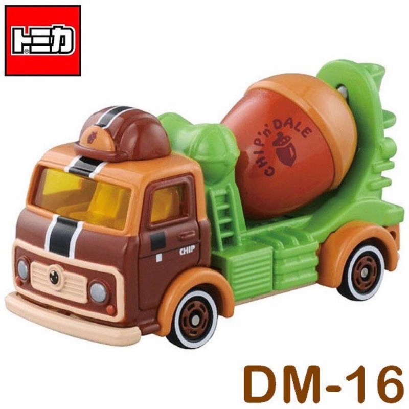 日本 Tomica DM-16 迪士尼 奇奇蒂蒂 花栗鼠 水泥車 貨車 卡車 多美車 多美小汽車 車