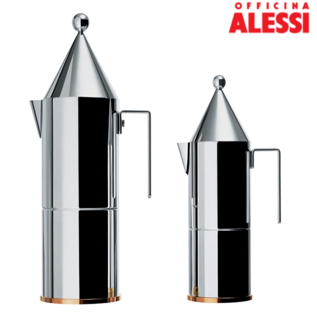 【配件】義大利 Alessi 90002/6  6杯摩卡壺王 La Conica精典銅底摩卡壺 非bialetti