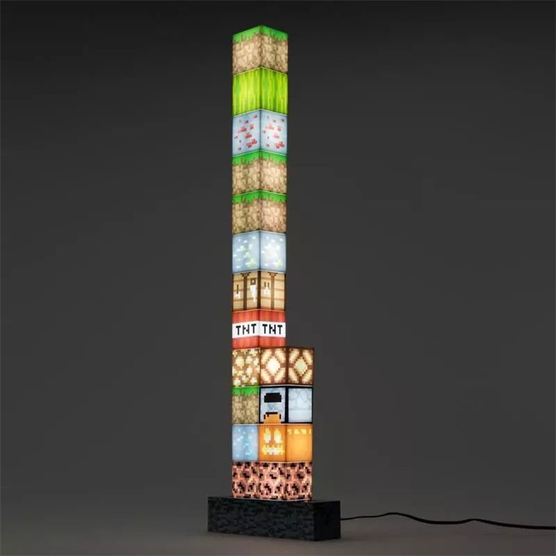 Minecraft我的世界創世神積木式建築燈夜燈實況裝飾燈現貨 蝦皮購物