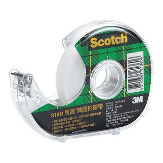 枕o 3M Scotch 810D-1/2 輕便型 膠臺 隱形膠帶 無痕膠帶 膠帶 無痕 10F