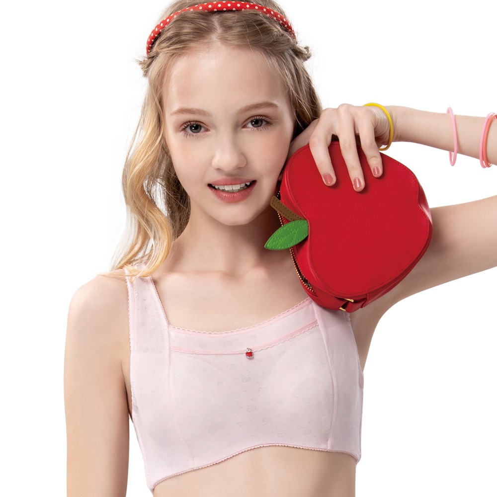 SWEAR 思薇爾 惹萌漾小蘋果系列B-E罩軟鋼圈包覆內衣(淡粉色)