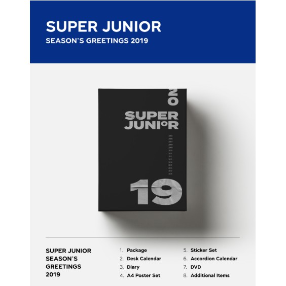 預購 Super Junior 2019 Season’s greetings 官方年曆組 季節的問候