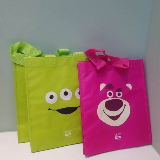 韓國 大創 迪士尼 小  購物袋 袋子 袋 環保袋 三眼怪 熊抱哥