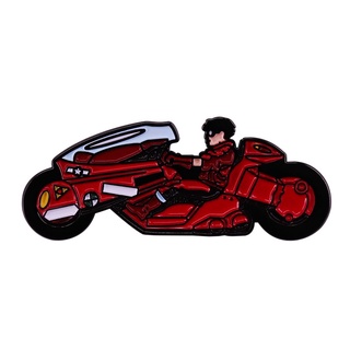 Akira 紅色格鬥摩托車琺瑯別針經典 90 年代日本動漫胸針徽章酷配件裝飾