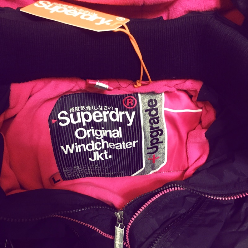 (只接預購,三拉各色size皆可預購)2016臂標 桃紅 三層拉鍊 Superdry極度乾燥 皆為英國Fedex空運來台