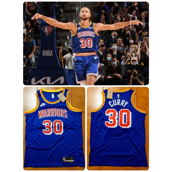 Curry Nike NBA 勇士隊復古球衣 SW 咖哩 K湯 75周年