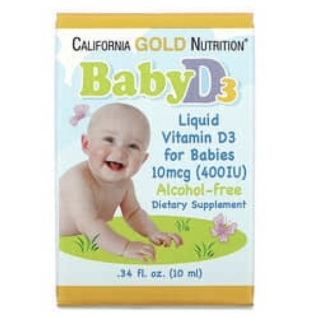 「現貨」賣場內售有滴管可搭配使用 California Gold Nutrition 嬰兒維生素 D3/