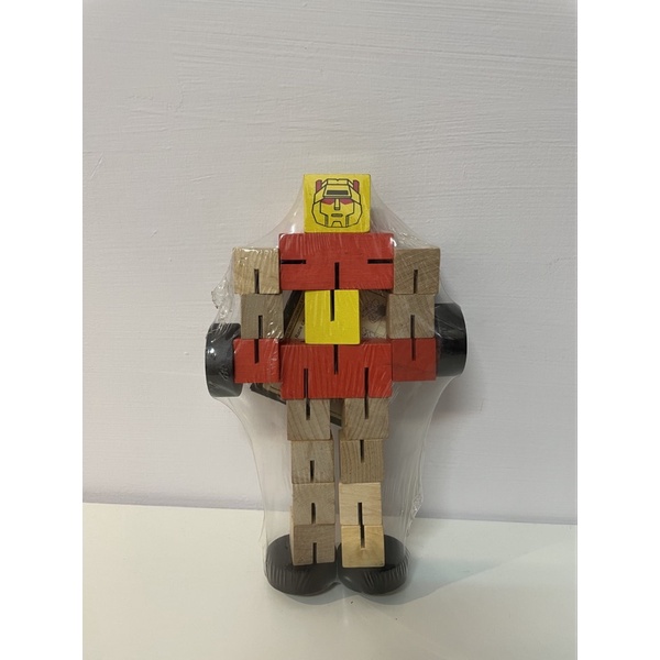 HSUAN 【現貨】班恩傑尼 木質機器人 變形金剛 益智玩具 幼兒玩具🤖️