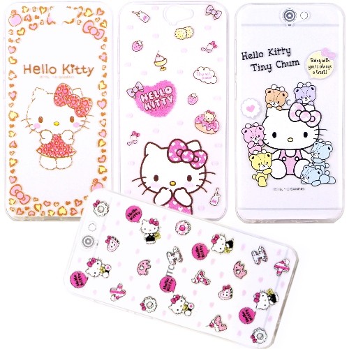 【Hello Kitty】HTC One A9 立體彩繪透明保護軟套