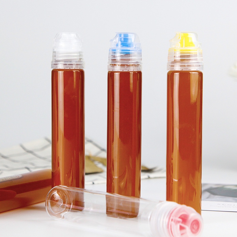 [采庭生活館]擠壓瓶 分裝瓶 蜂蜜醬油 尖嘴瓶 PET塑膠瓶食品分裝空瓶 密封罐 隨身攜帶旅行瓶