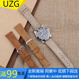 【UZG】男士女士復古錶帶針扣 18mm 19mm 20mm 錶帶 22mm 24mm 替換錶帶腕帶 高級錶帶