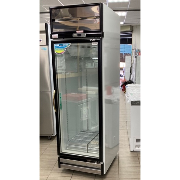 冠億冷凍家具行 台灣製瑞興600L 冷凍展示冰箱/玻璃冰箱/冷凍冰箱/時尚黑版本