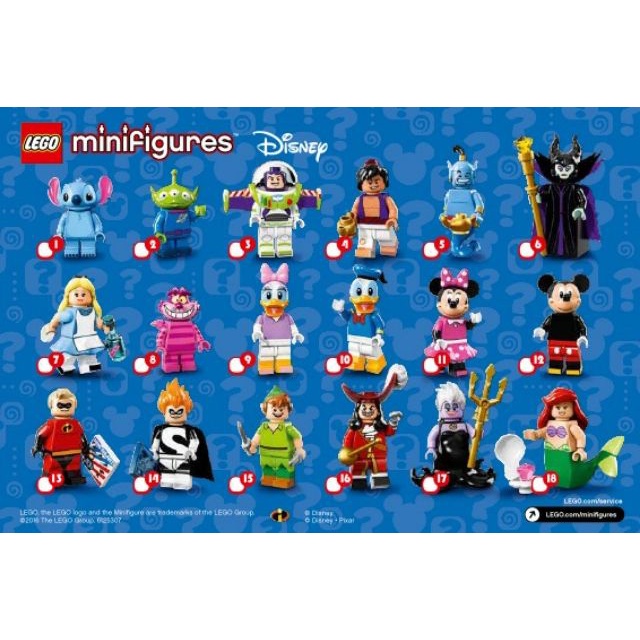 樂高 LEGO 71012 #2 #8 Minifigures Disney 三眼怪 妙妙貓 人偶包 (受損)