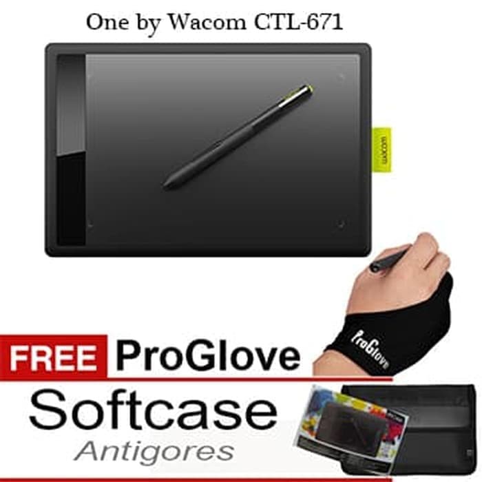 筆繪圖板 Wacom 竹中 CTL-671 贈品盒耐刮擦和手套