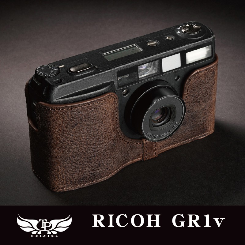 【TP ORIG】相機皮套 真皮底座 適用於 Ricoh GR1V GR1S GR1 GR21  專用