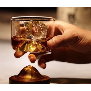 ♡現貨 山丘手工吹製玻璃杯 創意咖啡杯 雙層玻璃杯 家用果汁杯水杯 奶茶杯蛋形杯馬克杯 咖啡杯 威士忌 酒