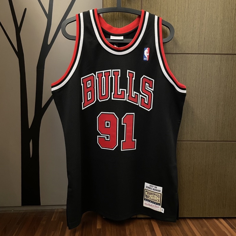[UD7] NBA M&amp;N Dennis Rodman 小蟲羅德曼 芝加哥公牛 AU 球員版球衣