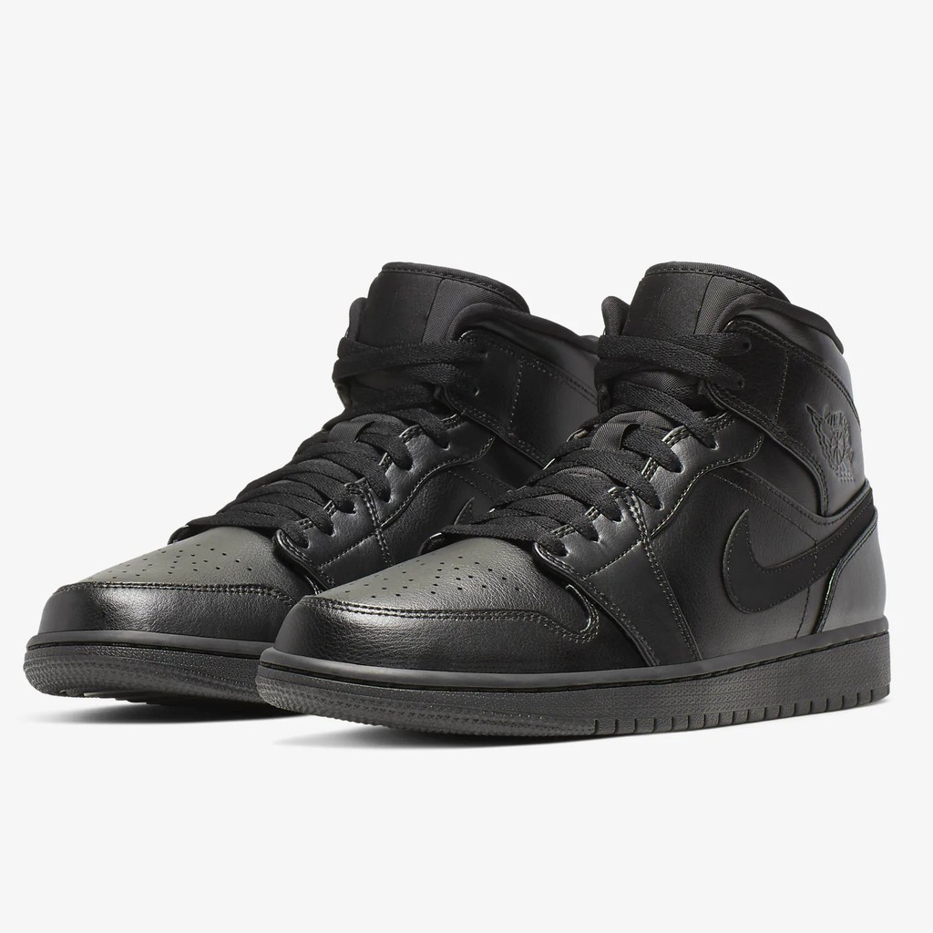 nike air jordan 1 mid triple black