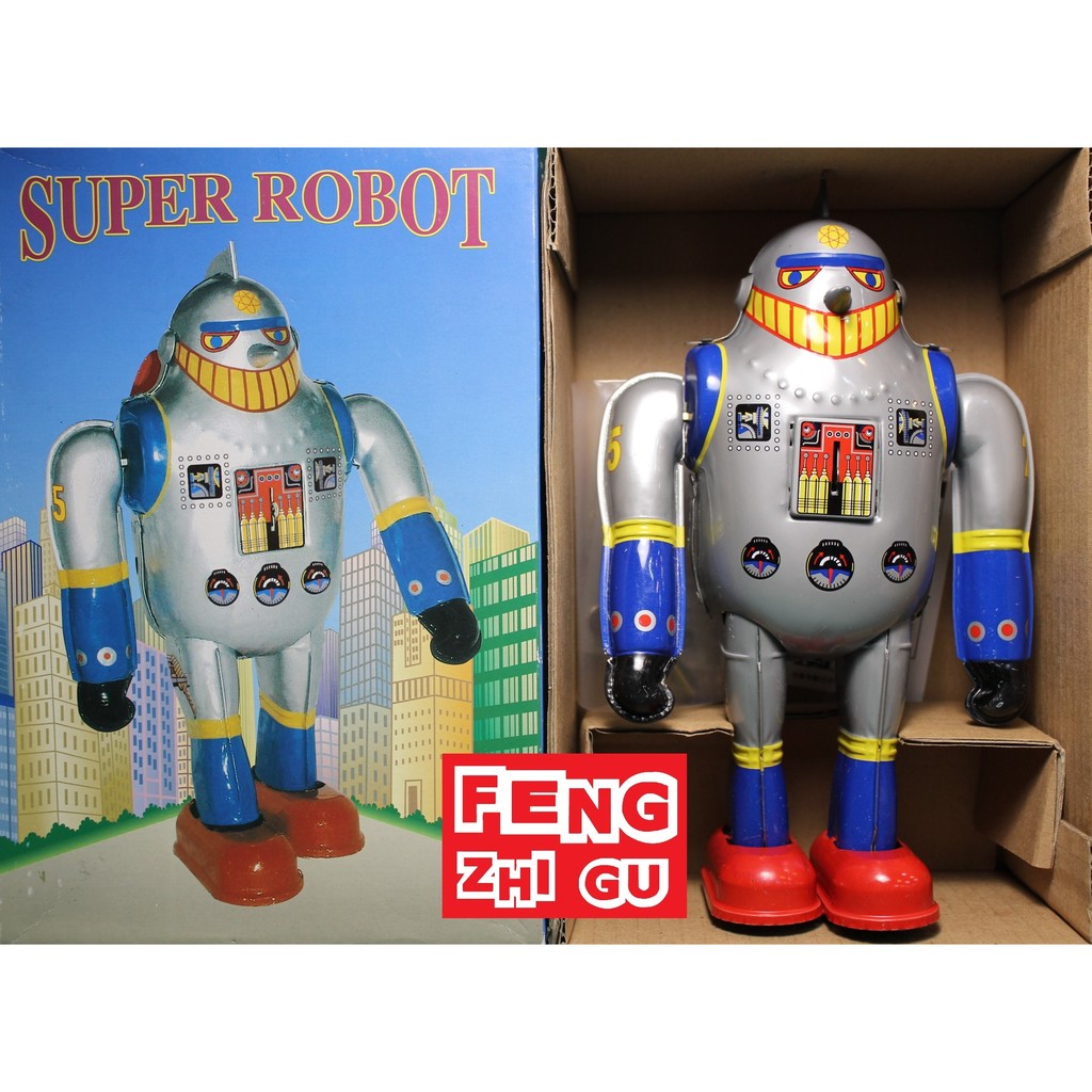 【FUN玩具】SUPER ROBOT 橫山光輝 鐵人28號 大鐵皮 發條玩具 X-25 高約23公分