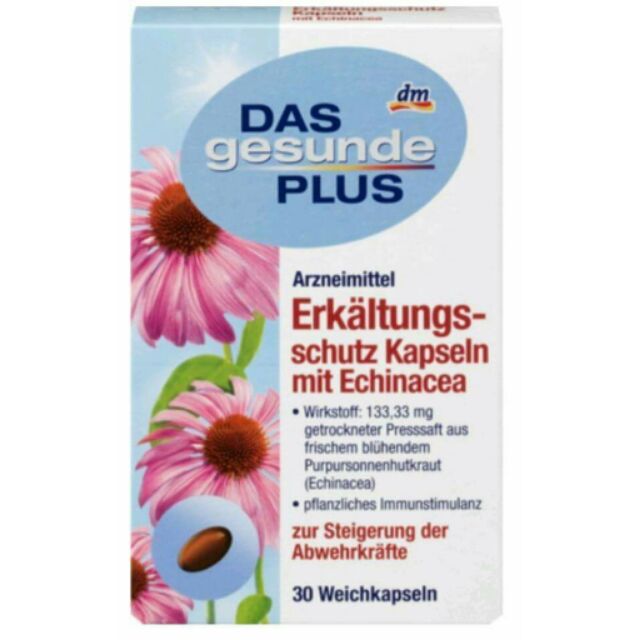 《現貨》德國DAS gesunde PLUS 紫錐菊花膠囊30 粒/盒