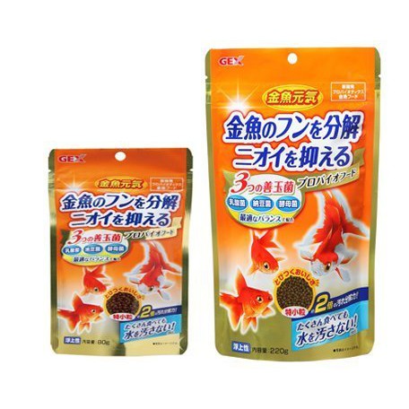 魚趣館 Ia 01日本五味gex金魚元氣健康飼料 善玉菌配方 蝦皮購物