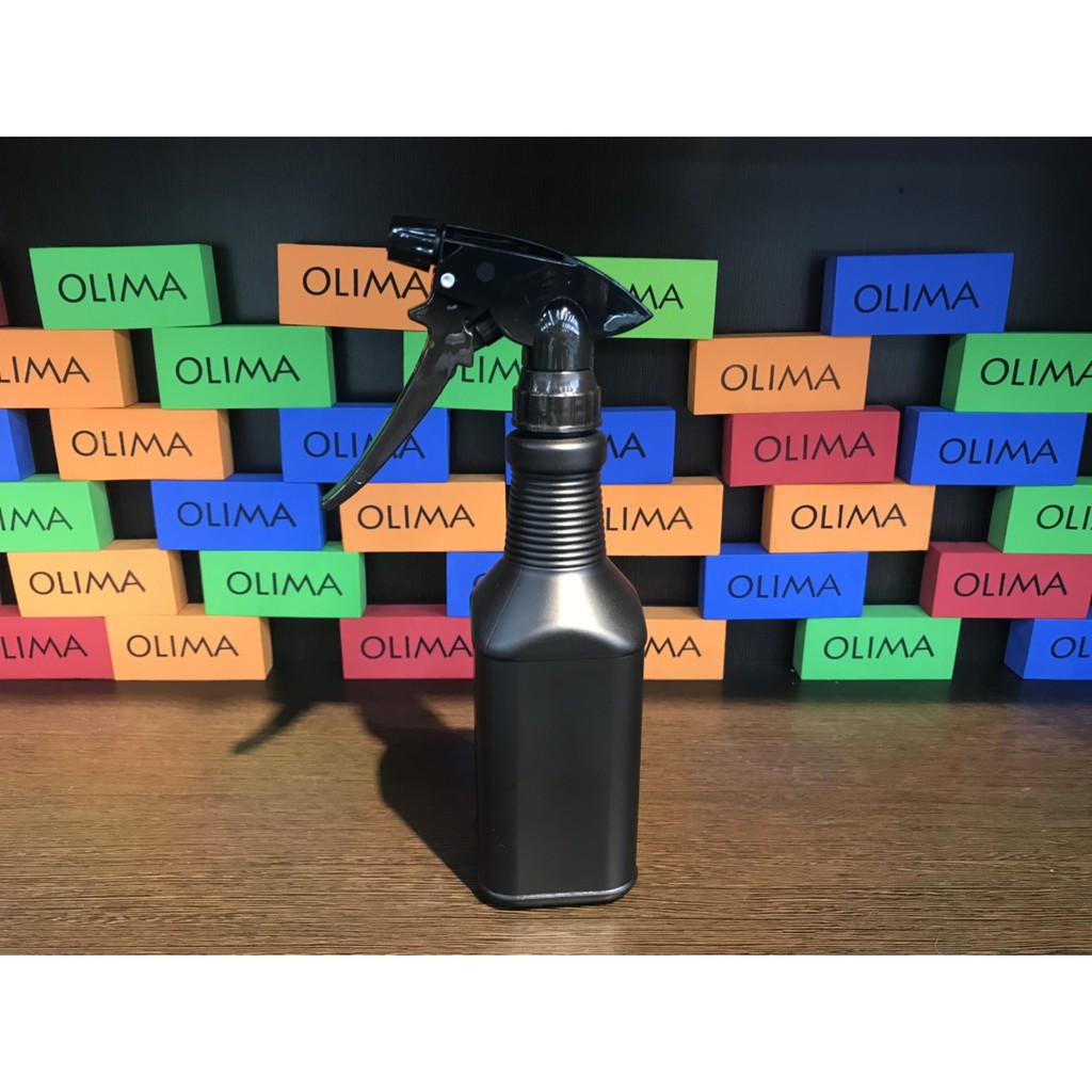 防疫 OLIMA 黑色全不透光HDPE材質 噴瓶500ML+各式噴頭❤️