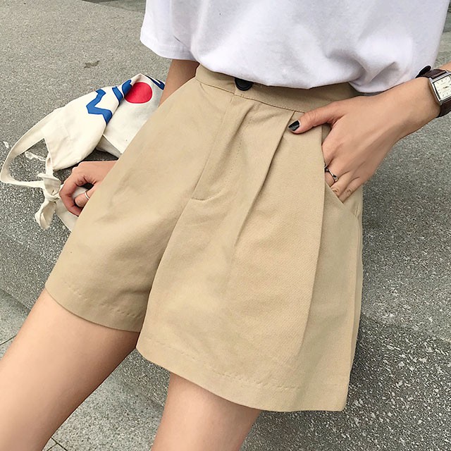 ZUCA”S ~(現貨)工裝高腰休閒短褲 - RE-1122