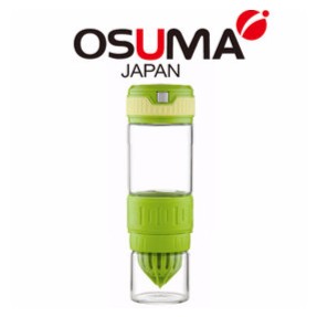 OSUMA JAPAN 玻璃 活力 瓶 隱藏 提繩 攜帶 方便 流行 現榨 果汁 鮮活  HY-409