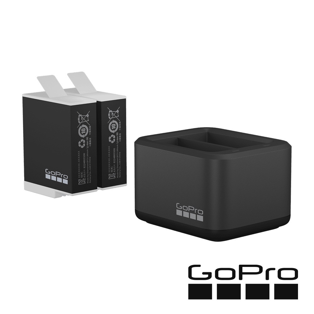 【GoPro】 HERO 10/11/12 Enduro 雙充 + 高續航電池組 雙充電器 ADDBD-211 公司貨