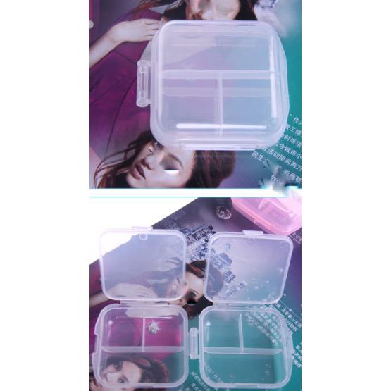 【夜市王】六格雙層盒 加厚透明六格雙層藥盒  六格雙層透明盒19元