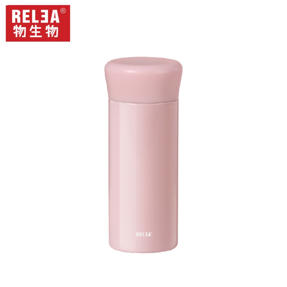 【RELEA 物生物】 200ml微微316不鏽鋼保冷保溫杯 - 薄櫻粉