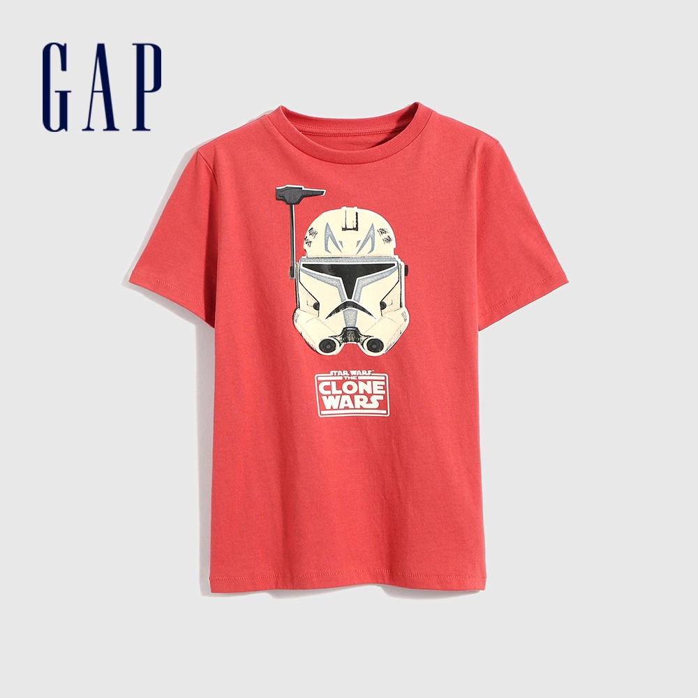 Gap 男童裝 Gap x Star Wars星際大戰聯名 夜光短袖T恤-紅色(689879)