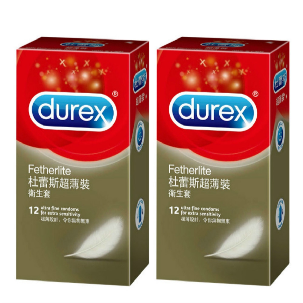 Durex杜蕾斯 超薄裝 保險套 12入裝 1+1 vivi情趣 交換禮物