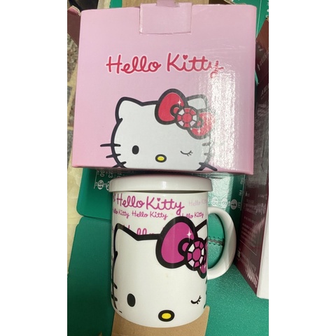 ✨全新✨ Hello Kitty 杯蓋馬克杯組合