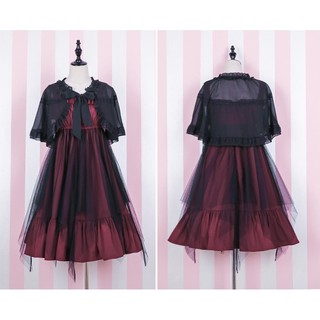 💘梓婷小舖✿ 暗黑系洋裝 日常 學院哥特風op 夏季 蒸汽軟妹兩件套 少女 連衣裙