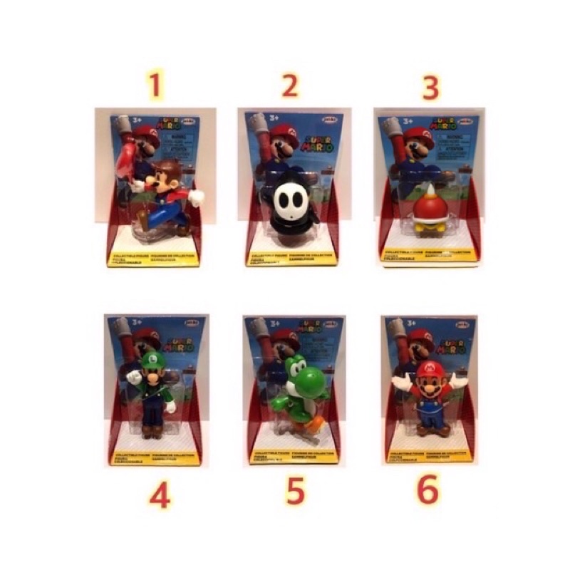 ❗️現貨❗️ JAKKS 台灣公司貨 正版授權 2.5吋 Mario 馬力歐系列公仔