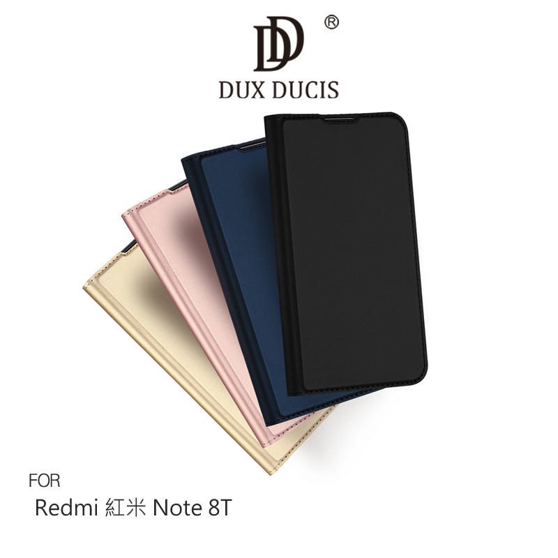 DUX DUCIS Redmi 紅米 Note 8T SKIN Pro 皮套 可立 插卡 側翻 皮套 保護套 手機套