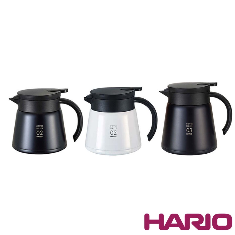 伴桌｜Hario V60黑色真空保溫壺/咖啡壺 (02 600ml /03 800ml 保溫壺 咖啡壺 真空保溫 下壺