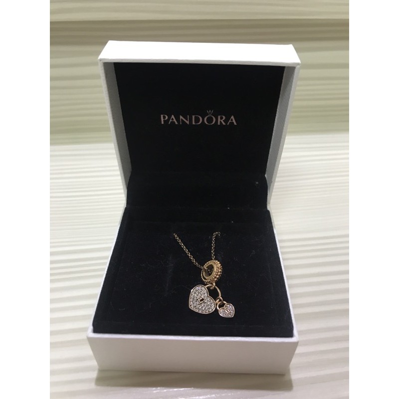 正品PANDORA潘朵拉 玫瑰金串飾玫瑰金項鍊