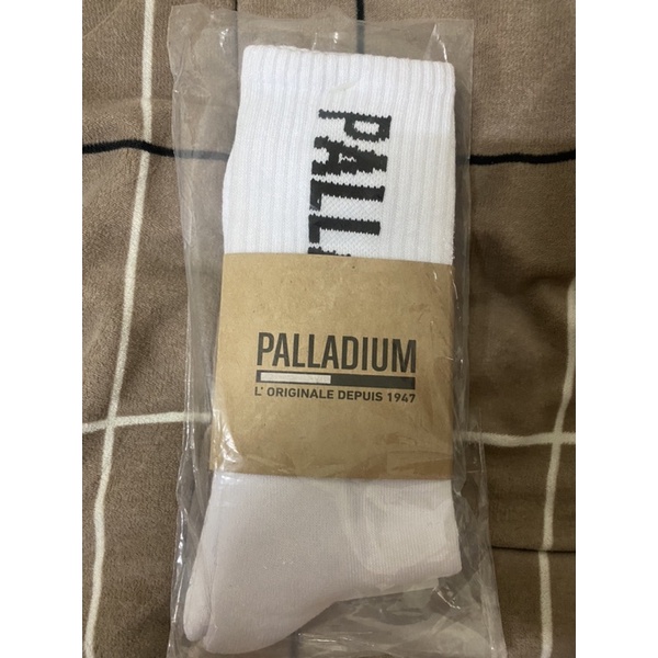 Palladium LOGO 中統襪白