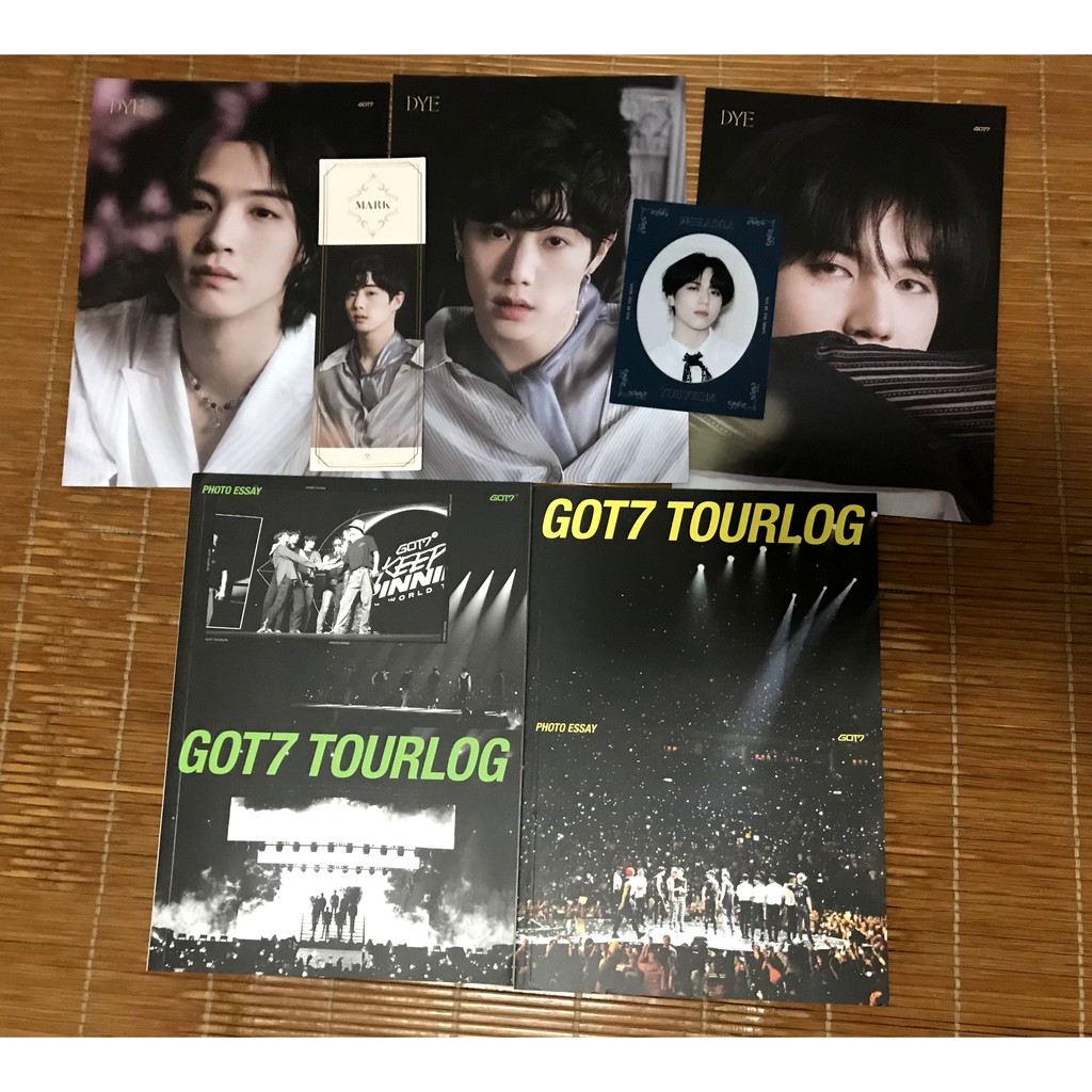 GOT7 DYE 歌詞卡 書籤 鏡面卡 Tourlog Mark JB 有謙 出清