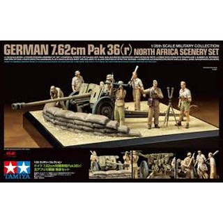 (大鳥叔叔模型)TAMIYA田宮 32408 1/35 德國陸軍 7.62cm對戰車砲Pak.36(r) 北迴戰線 情景