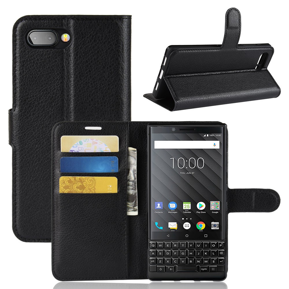 Blackberry Key 2 LE Keyone DTEK70 皮革手機殼的 8 色商務翻蓋保護套