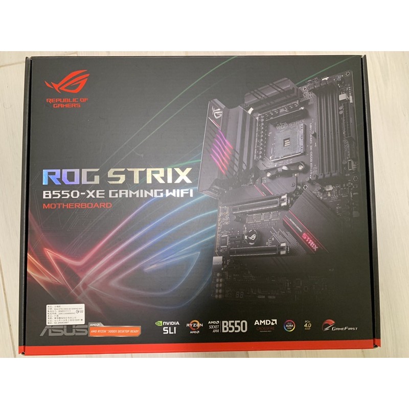 全新華碩 ASUS ROG STRIX B550-XE GAMING WIFI AMD B550晶片