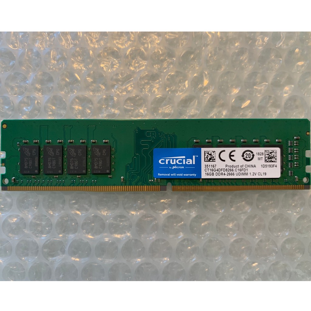 DDR4 2666 16G 美光 桌上型記憶體