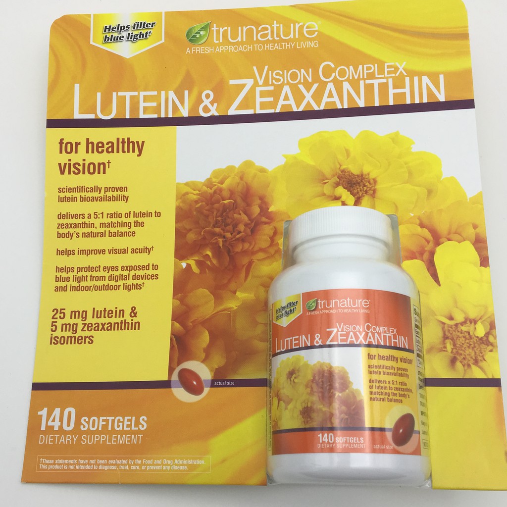 《美貨小房》Trunature Lutein &amp; Zeaxanthin 葉黃素+玉米黃質 140顆 現貨+代購 它團同步