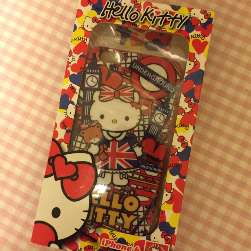 三麗鷗 Hello Kitty 凱蒂貓 40週年 英倫風 IPhone 6 Plus 手機殼 手機背蓋
