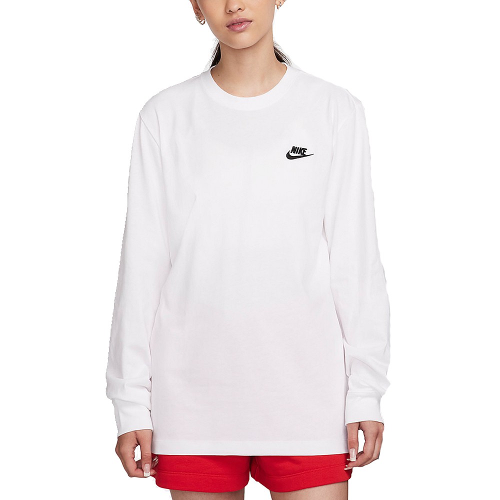 NIKE 男 AS M NSW CLUB TEE - LS 流行 休閒圓領T(長)-AR5194-100 廠商直送