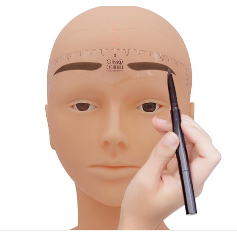 快速出貨 預購台灣寄出附發票 紋繡一次性畫眉神器眉型眉尺眉貼女輔助量眉器黃金比例尺軟尺全套零售批發